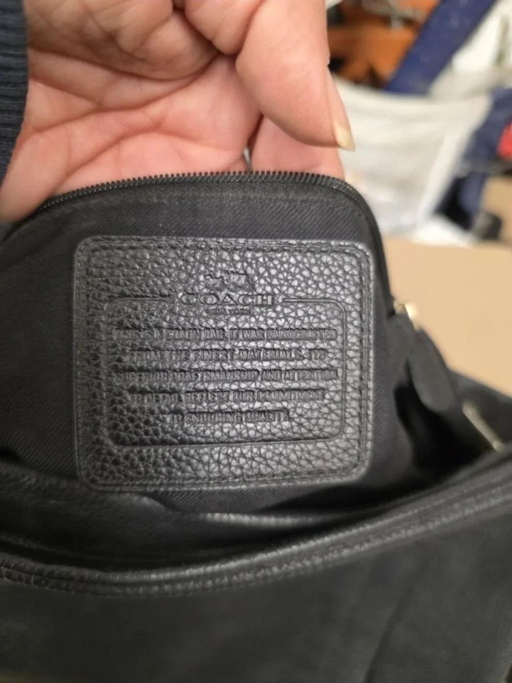 COACH Scout Hobo Black Pebbled Leather Shoulder Crossbody Bag